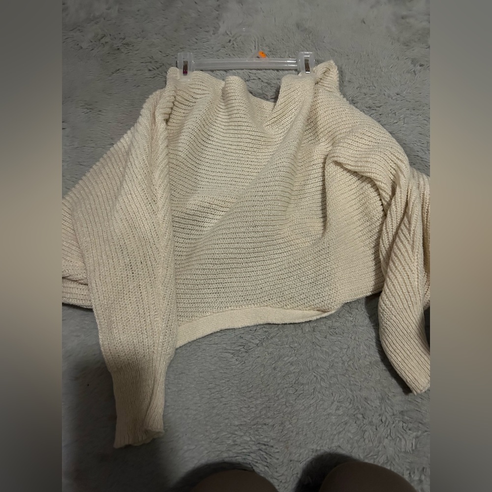 Open back knitted SHEIN Sweater
